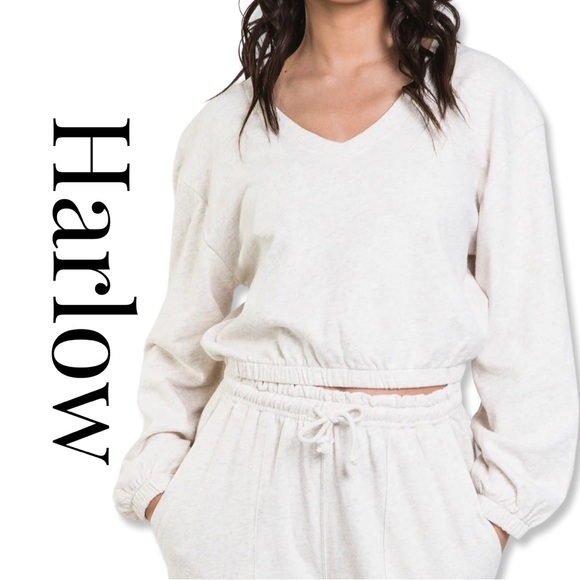 Harlow Tops - HARLOW Kailah VNeck Sweatshirt
